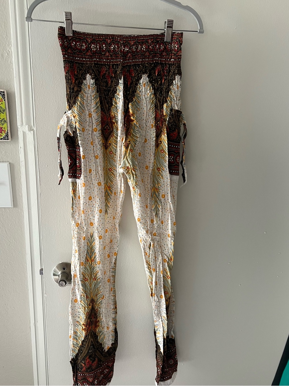 Boho High-Waist Flowy Yoga Harem Pants - Picture 4 of 4